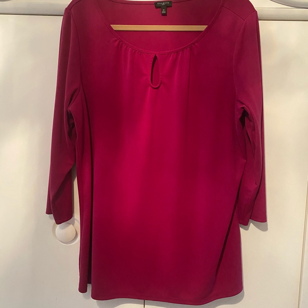 Talbots Red Blouse